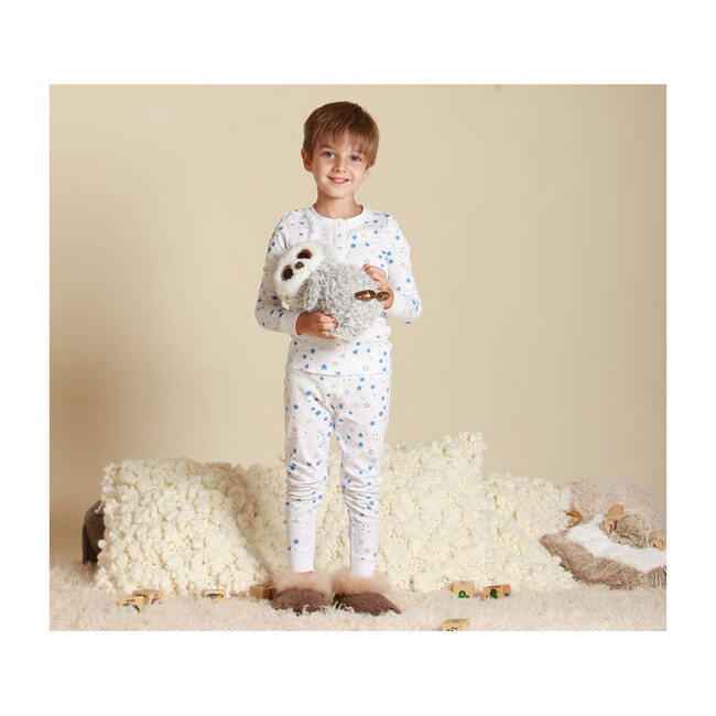 Starry Night Long Pajamas, Blue
