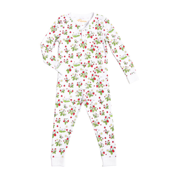 Long Pajamas, Strawberries Jams - Petidoux Sleepwear | Maisonette