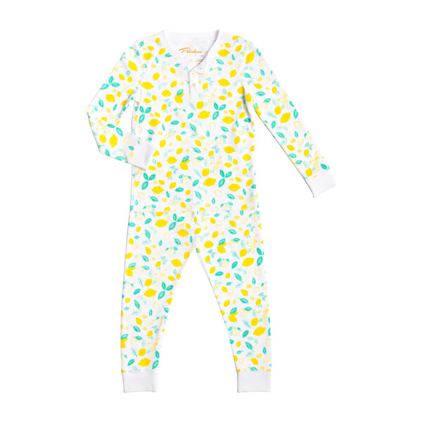 Long Pajamas, Sicilian Lemons - Petidoux Sleepwear | Maisonette