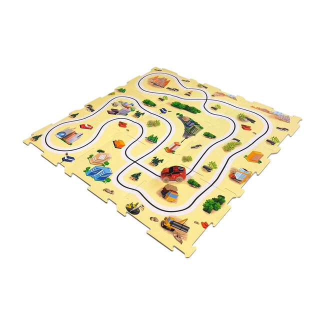 Glow-In-The-Dark Puzzle Mat - Transportation - 2