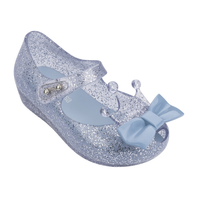 Mini Ultragirl Princess Flat, Silver Glitter - Flats - 1