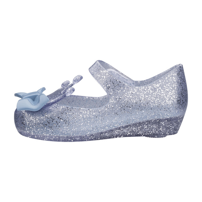 Mini Ultragirl Princess Flat, Silver Glitter - Flats - 3