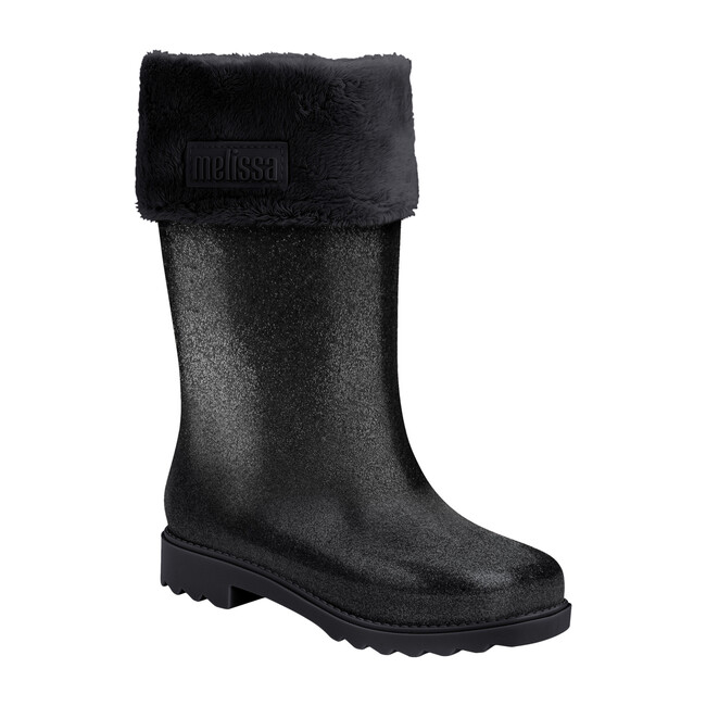 Mel Winter Boot, Black Glitter - Boots - 1