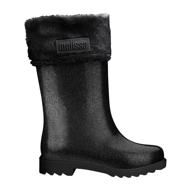 Mel Winter Boot, Black Glitter - Boots - 2