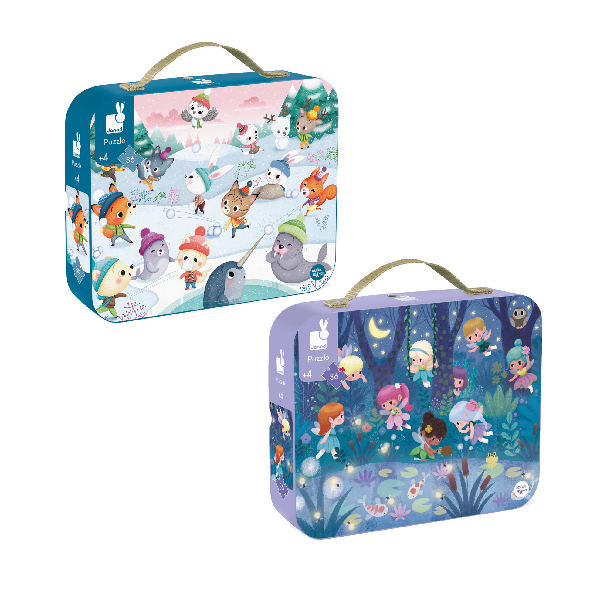 Fairies and Snowballs 36-Piece Puzzle Bundle