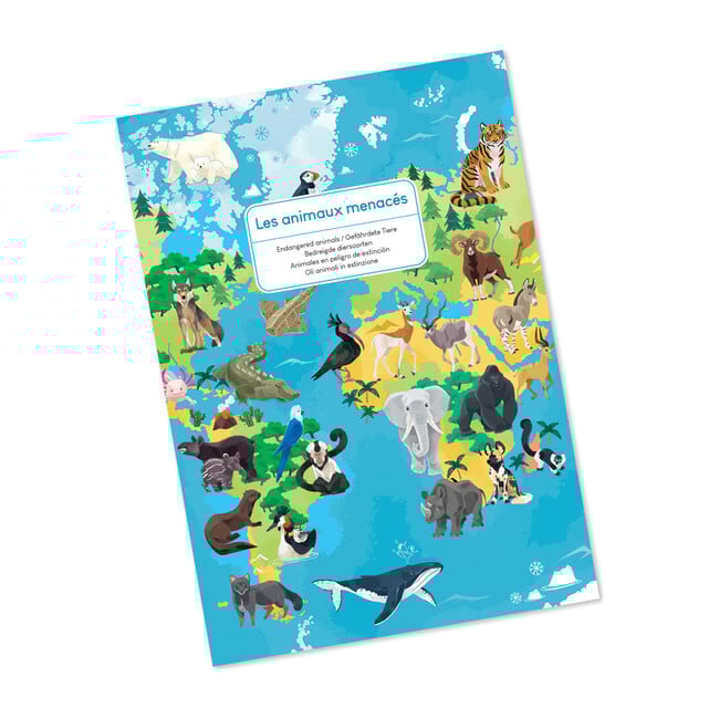 Endangered Animals 200-Piece Educational Puzzle - Puzzles - 1