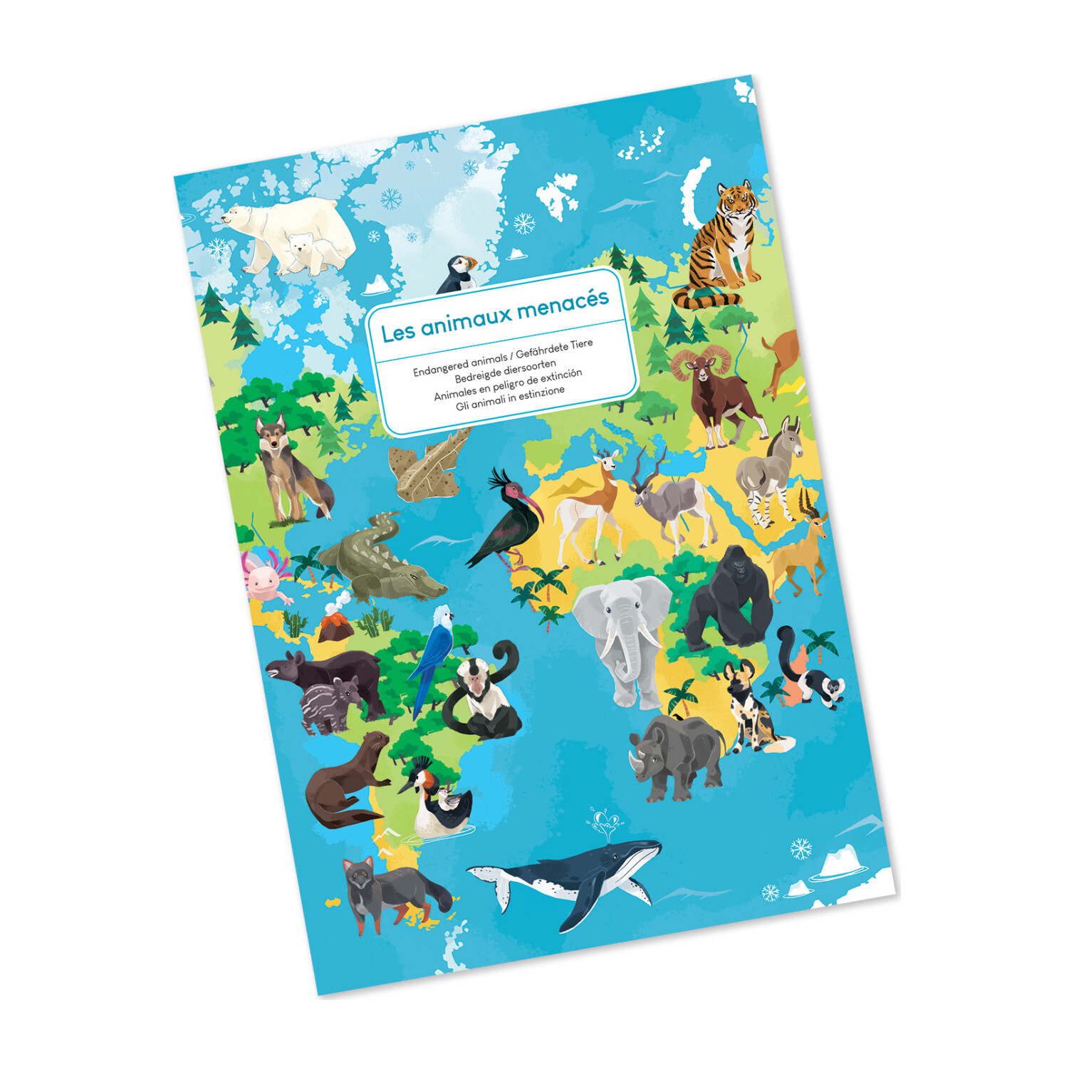 Endangered Animals 200-Piece Educational Puzzle