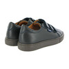 Velcro Tennis Sneaker, Navy Leather - Loafers - 3