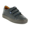 Velcro Tennis Sneaker, Navy Leather - Loafers - 4