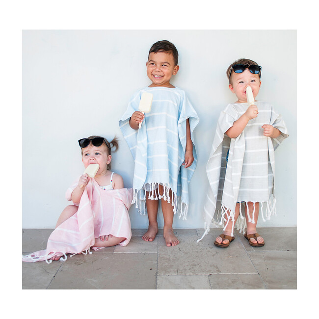 Bondi Organic Cotton Kids Poncho, Mist
