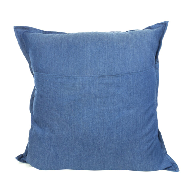 Otomi Embroidered Pillow, Chambray/Multi - Decorative Pillows - 2