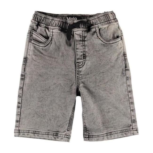 Stonewash Denim Shorts, Gray