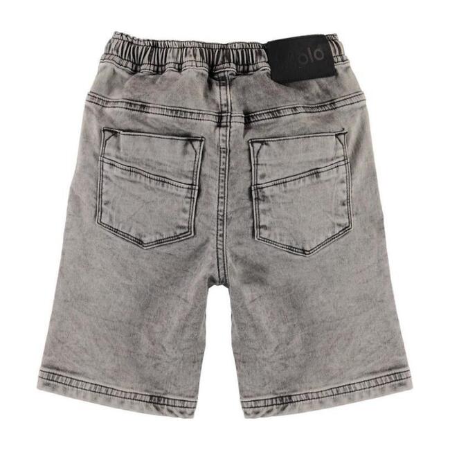 Stonewash Denim Shorts, Gray