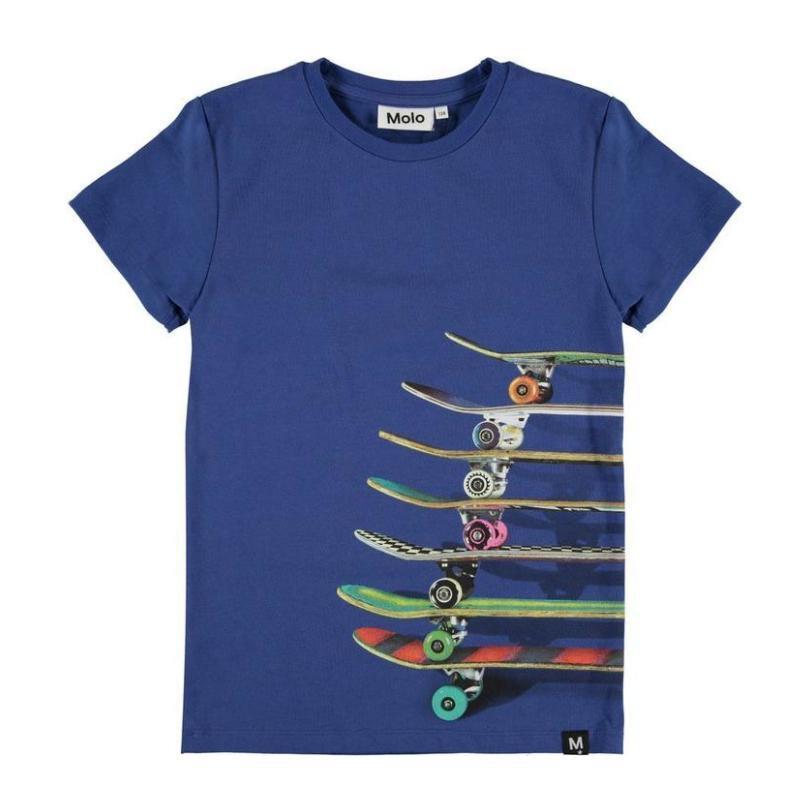 Skateboard T-Shirt, Blue - Kids Boy Clothing Tops - Maisonette