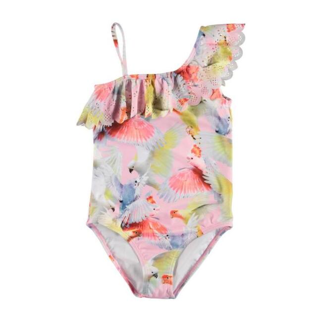 Cockatoos Net Swimsuit, Pink