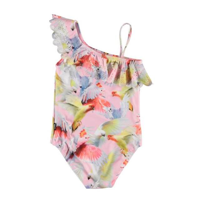 Cockatoos Net Swimsuit, Pink