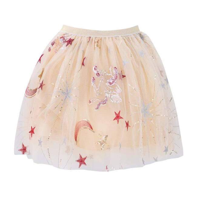 Golden Unicorn Sequin Tutu, Pink - Skirts - 1