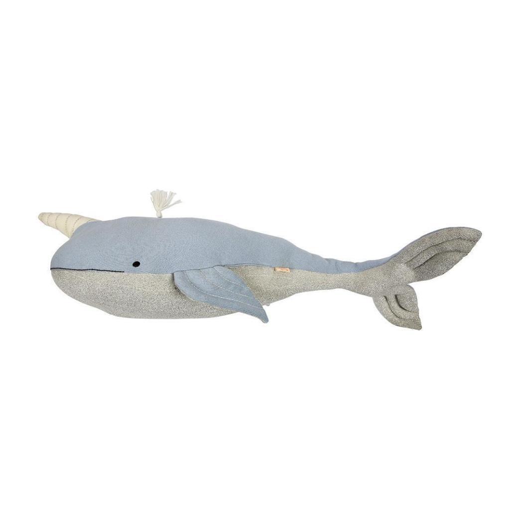 Otto Large Knitted Narwhal Toy