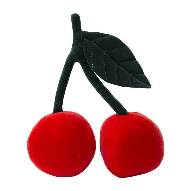 Cherries Velvet Cushion