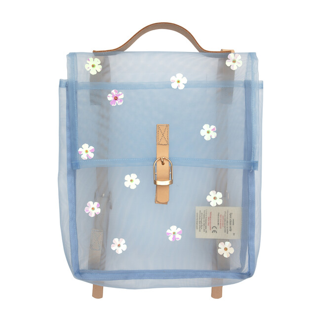 Sequin Flower Mesh Backpack