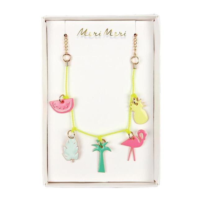 Tropical Enamel Charm Necklace - Necklaces - 1