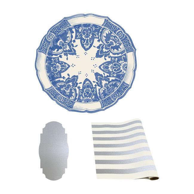 Die Cut China Blue Tablescape Bundle - Party - 1