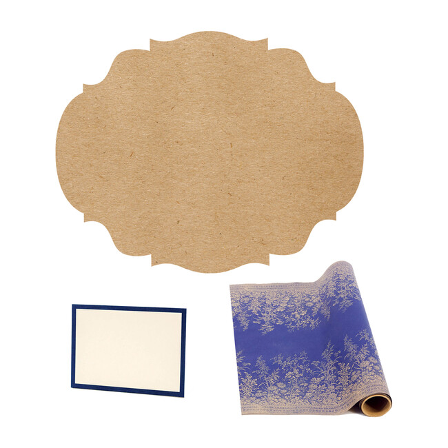 Navy Floral Tablescape Bundle - Party - 1