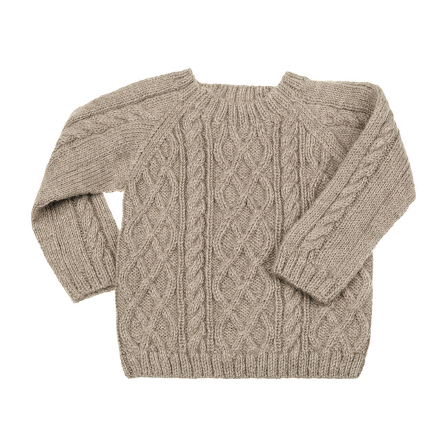 Cable Knit Sweater, Taupe