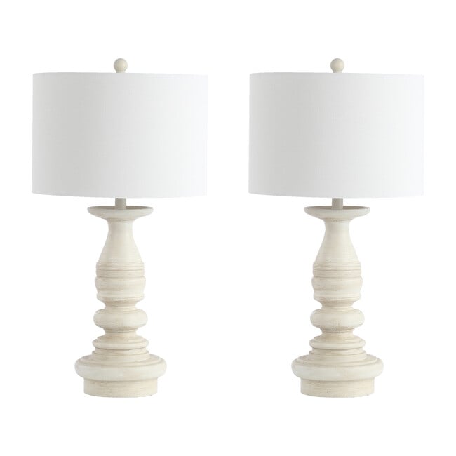 Set of 2 Jareth Table Lamp, White