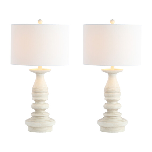 Set of 2 Jareth Table Lamp, White