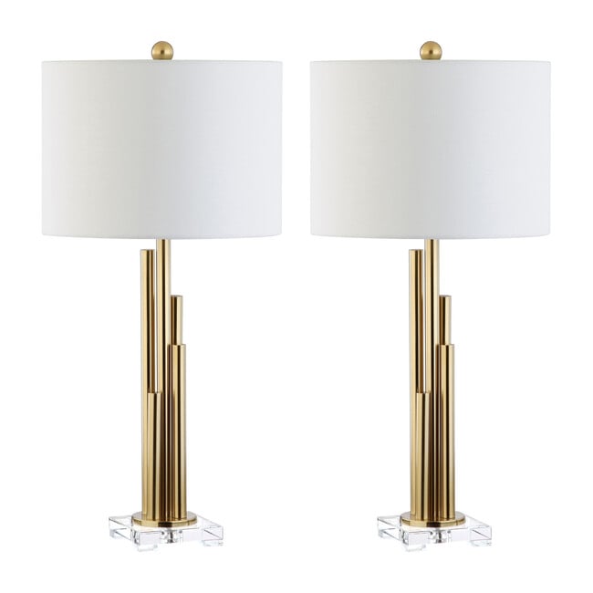 Set of 2 Hopper Table Lamps, Gold