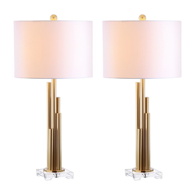 Set of 2 Hopper Table Lamps, Gold