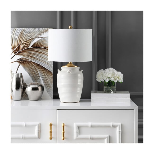 Lener Table Lamp, Ivory