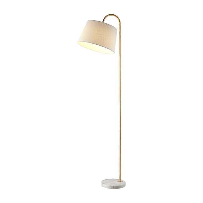Dacey Floor Lamp, Gold/Marble