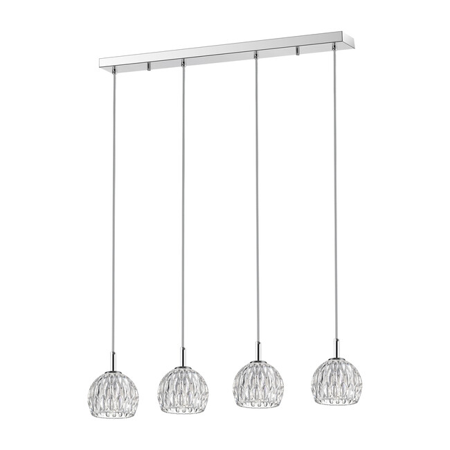 Lanson Pendant, Chrome/Crystal