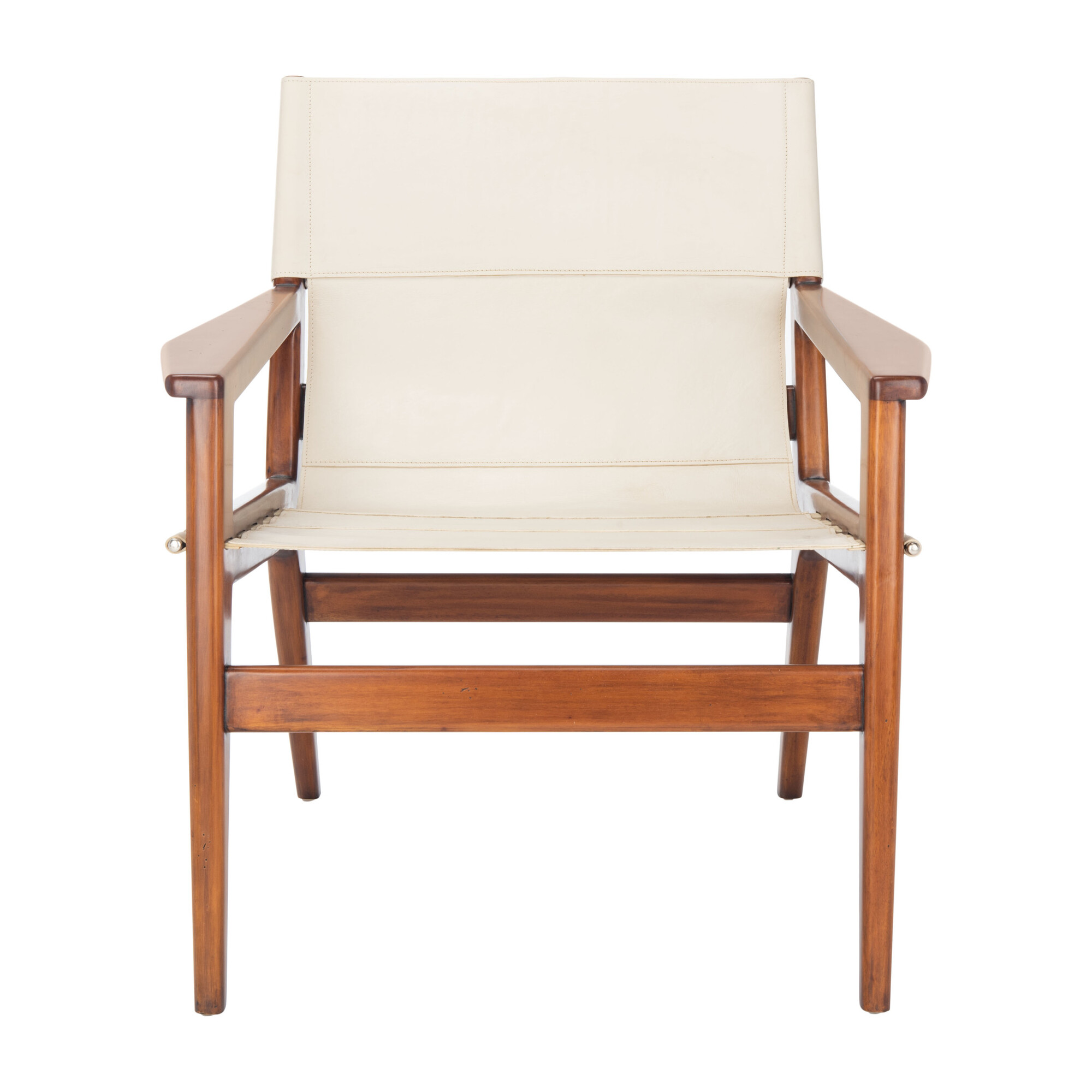 culkin leather sling chair white