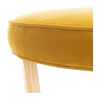Tabby Velvet Ottoman, Gold - Ottomans - 4