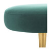 Corinne Velvet Oval Bench, Emerald - Accent Tables - 4