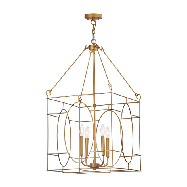 Margot 4-Light Adjustable Pendant, Gold