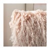 Shag Modish Metallic Pillow, Blush - 20" x 20" - Pillows - 4