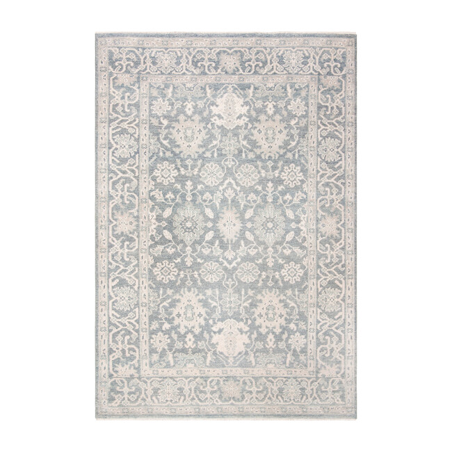 Oushak Theron Rug, Blue - Rugs - 1