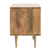 Leni Nightstand, Natural/Brass - Nightstands - 4