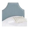 Denham Nailhead Headboard, Blue Linen - Beds - 1 - thumbnail
