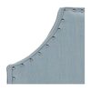 Denham Nailhead Headboard, Blue Linen - Beds - 2