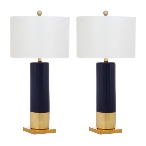 Set of 2 Dolce Table Lamp, Navy