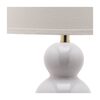 Set of 2 Pamela Triple Gourd Lamps, White - Lighting - 4