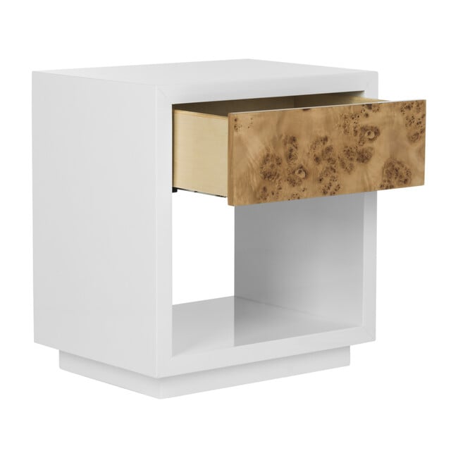 Aldo Lacquer Side Table, White
