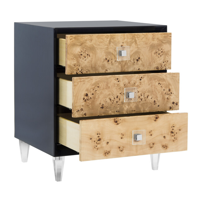 Paolo Burlwood End Table, Natural