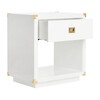 Lella Lacquer Side Table, White - Nightstands - 2