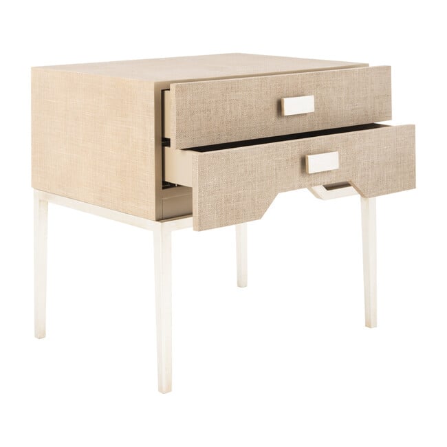 Micah 2-Drawer Nightstand, Beige